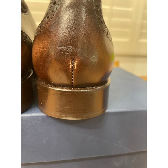 Massimo Matteo Firenze Men's Corazzano Wing Tip Dress Shoes  Size 9 NIB - Picture 10 of 14